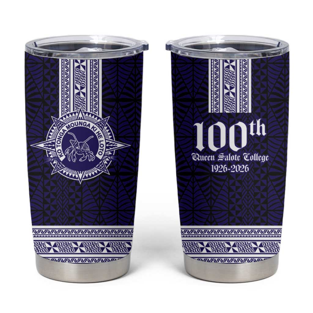 Tonga Queen Salote College 100 years Tumbler Cup QSC 1926-2026 Tongan Pattern