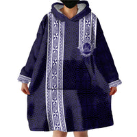 Tonga Queen Salote College 100 years Wearable Blanket Hoodie QSC 1926-2026 Tongan Pattern LT9 - Polynesian Pride