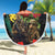 Kangaroo-Kiwi Soldier ANZAC Personalised Beach Blanket Golden Wattle and Pohutukawa Flowers