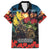 Kangaroo-Kiwi Soldier ANZAC Personalised Hawaiian Shirt Golden Wattle and Pohutukawa Flowers