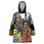 Kangaroo-Kiwi Soldier ANZAC Personalised Wearable Blanket Hoodie Golden Wattle Poppy Flowers