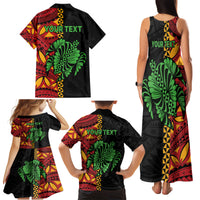 Personalised Tonga Emancipation Day Family Matching Tank Maxi Dress and Hawaiian Shirt Puleanga Fakatui O Since 1970 LT9 - Polynesian Pride