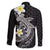 Aloha Hammerhead Shark Family Matching Tank Maxi Dress and Hawaiian Shirt Black Hawaiian Kakau Tribal Tattoo