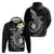 Aloha Hammerhead Shark Hoodie Black Hawaiian Kakau Tribal Tattoo
