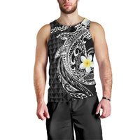 Aloha Hammerhead Shark Men Tank Top Black Hawaiian Kakau Tribal Tattoo LT9 - Polynesian Pride