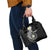 Aloha Hammerhead Shark Shoulder Handbag Black Hawaiian Kakau Tribal Tattoo