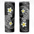 Aloha Hammerhead Shark Skinny Tumbler Black Hawaiian Kakau Tribal Tattoo