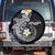 Aloha Hammerhead Shark Spare Tire Cover Black Hawaiian Kakau Tribal Tattoo