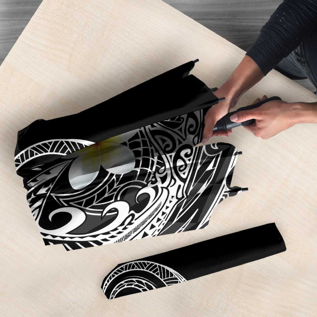 Aloha Hammerhead Shark Umbrella Black Hawaiian Kakau Tribal Tattoo - Polynesian Pride