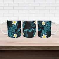Aloha Hammerhead Shark Ceramic Mug Calypso Hawaiian Kakau Tribal Tattoo - Polynesian Pride