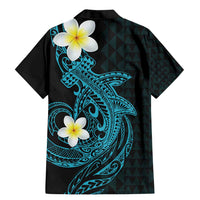 Aloha Hammerhead Shark Family Matching Mermaid Dress and Hawaiian Shirt Calypso Hawaiian Kakau Tribal Tattoo LT9 - Polynesian Pride