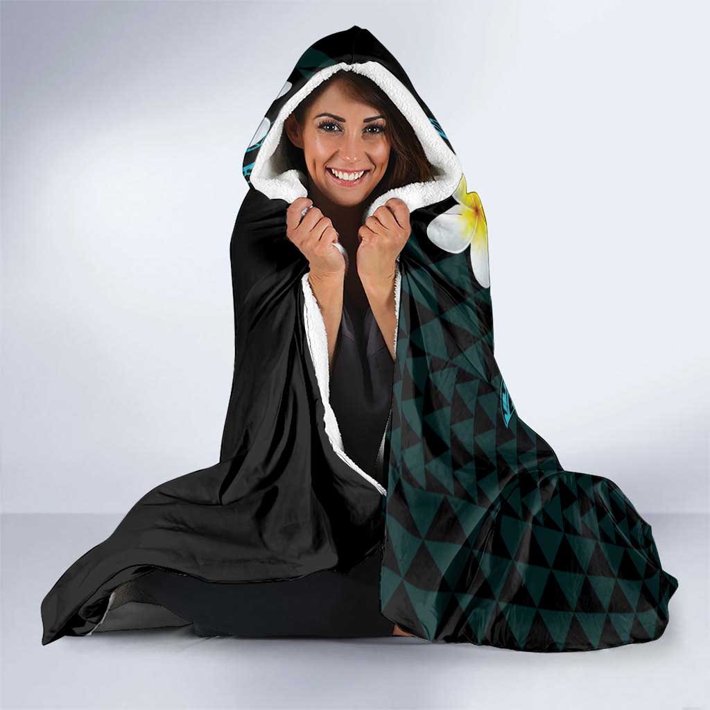 Aloha Hammerhead Shark Hooded Blanket Calypso Hawaiian Kakau Tribal Tattoo