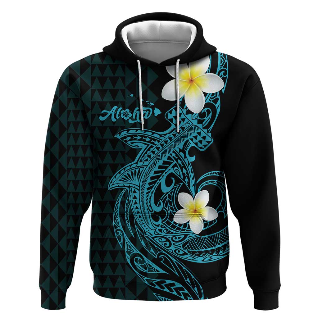 Aloha Hammerhead Shark Hoodie Calypso Hawaiian Kakau Tribal Tattoo