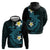 Aloha Hammerhead Shark Hoodie Calypso Hawaiian Kakau Tribal Tattoo