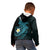 Aloha Hammerhead Shark Kid Hoodie Calypso Hawaiian Kakau Tribal Tattoo