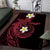Aloha Hammerhead Shark Area Rug Feverish Pink Hawaiian Kakau Tribal Tattoo