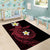 Aloha Hammerhead Shark Area Rug Feverish Pink Hawaiian Kakau Tribal Tattoo