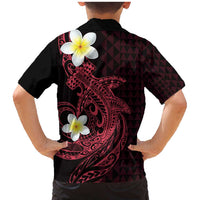 Aloha Hammerhead Shark Family Matching Mermaid Dress and Hawaiian Shirt Feverish Pink Hawaiian Kakau Tribal Tattoo LT9 - Polynesian Pride