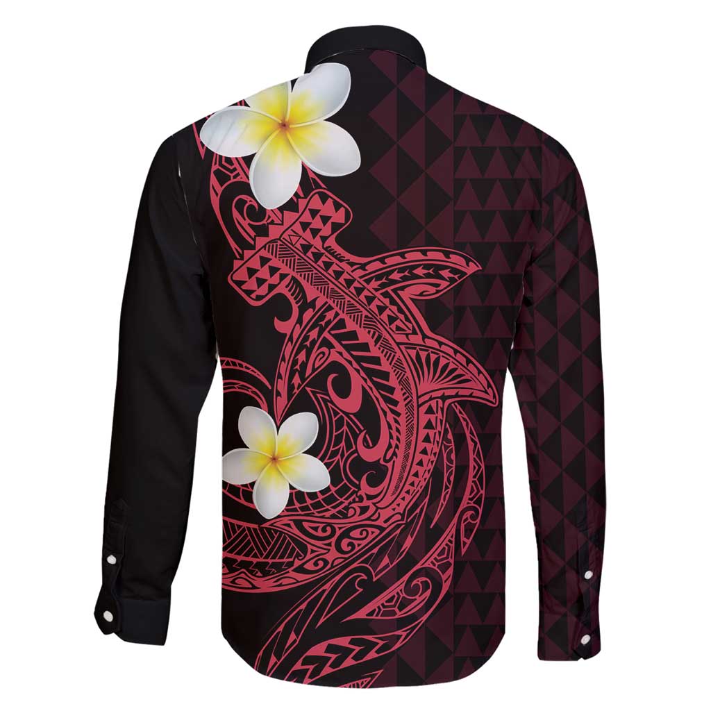 Aloha Hammerhead Shark Family Matching Mermaid Dress and Hawaiian Shirt Feverish Pink Hawaiian Kakau Tribal Tattoo LT9 - Polynesian Pride