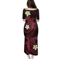 Aloha Hammerhead Shark Family Matching Puletasi and Hawaiian Shirt Feverish Pink Hawaiian Kakau Tribal Tattoo LT9 - Polynesian Pride