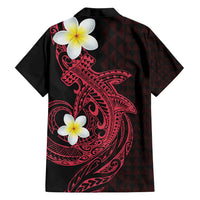 Aloha Hammerhead Shark Family Matching Tank Maxi Dress and Hawaiian Shirt Feverish Pink Hawaiian Kakau Tribal Tattoo LT9 - Polynesian Pride