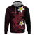 Aloha Hammerhead Shark Hoodie Feverish Pink Hawaiian Kakau Tribal Tattoo