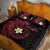 Aloha Hammerhead Shark Quilt Bed Set Feverish Pink Hawaiian Kakau Tribal Tattoo