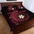 Aloha Hammerhead Shark Quilt Bed Set Feverish Pink Hawaiian Kakau Tribal Tattoo