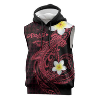 Aloha Hammerhead Shark Sleeveless Hoodie Feverish Pink Hawaiian Kakau Tribal Tattoo LT9 Pink - Polynesian Pride