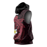 Aloha Hammerhead Shark Sleeveless Hoodie Feverish Pink Hawaiian Kakau Tribal Tattoo LT9 - Polynesian Pride