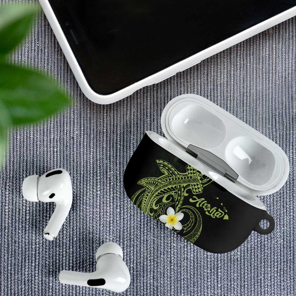 Aloha Hammerhead Shark AirPods Case Lime Rickey Hawaiian Kakau Tribal Tattoo - Polynesian Pride