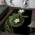Aloha Hammerhead Shark Area Rug Lime Rickey Hawaiian Kakau Tribal Tattoo
