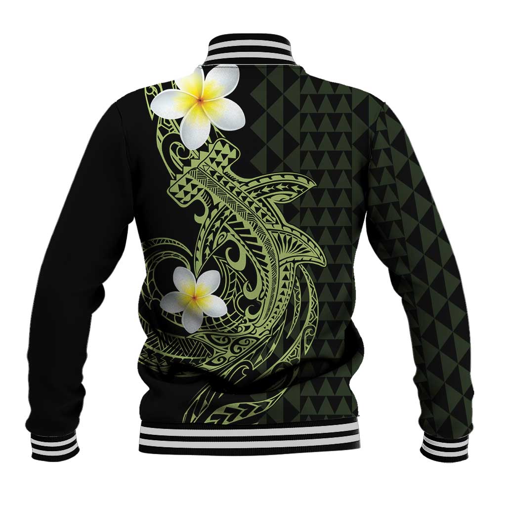 Aloha Hammerhead Shark Baseball Jacket Lime Rickey Hawaiian Kakau Tribal Tattoo LT9 - Polynesian Pride