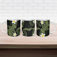 Aloha Hammerhead Shark Ceramic Mug Lime Rickey Hawaiian Kakau Tribal Tattoo - Polynesian Pride