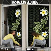 Aloha Hammerhead Shark Door Cover Lime Rickey Hawaiian Kakau Tribal Tattoo - Polynesian Pride