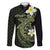 Aloha Hammerhead Shark Family Matching Tank Maxi Dress and Hawaiian Shirt Lime Rickey Hawaiian Kakau Tribal Tattoo