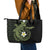 Aloha Hammerhead Shark Leather Tote Bag Lime Rickey Hawaiian Kakau Tribal Tattoo