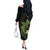 Aloha Hammerhead Shark Off The Shoulder Long Sleeve Dress Lime Rickey Hawaiian Kakau Tribal Tattoo