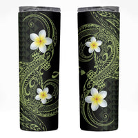 Aloha Hammerhead Shark Skinny Tumbler Lime Rickey Hawaiian Kakau Tribal Tattoo LT9 Lime - Polynesian Pride