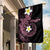 Aloha Hammerhead Shark Garden Flag Vivacious Pink Hawaiian Kakau Tribal Tattoo