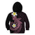Aloha Hammerhead Shark Kid Hoodie Vivacious Pink Hawaiian Kakau Tribal Tattoo