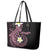 Aloha Hammerhead Shark Leather Tote Bag Vivacious Pink Hawaiian Kakau Tribal Tattoo