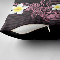 Aloha Hammerhead Shark Pillow Cover Vivacious Pink Hawaiian Kakau Tribal Tattoo - Polynesian Pride