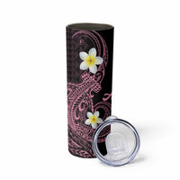 Aloha Hammerhead Shark Skinny Tumbler Vivacious Pink Hawaiian Kakau Tribal Tattoo LT9 - Polynesian Pride