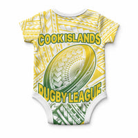 The Kuki's Cook Islands Rugby Baby Onesie Be Unique Vibe White LT9 - Polynesian Pride
