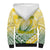 The Kuki's Cook Islands Rugby Sherpa Hoodie Be Unique Vibe White LT9 - Polynesian Pride
