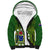 (Custom Text And Number) The Kuki's Cook Islands Rugby Sherpa Hoodie Be Unique Vibe Green LT9 Unisex Green - Polynesian Pride