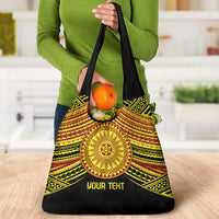 Personalised Tonga Ha apai High School Grocery Bag Ngatu Fonulei Pattern
