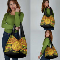 Personalised Tonga Ha apai High School Grocery Bag Ngatu Fonulei Pattern