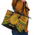 Personalised Tonga Ha apai High School Leather Tote Bag Ngatu Fonulei Pattern